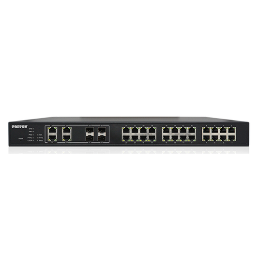 FP2024E/4GE/RJ45+SFP/UI - 28-Port Managed Industrial Gigabit PoE+ Switch