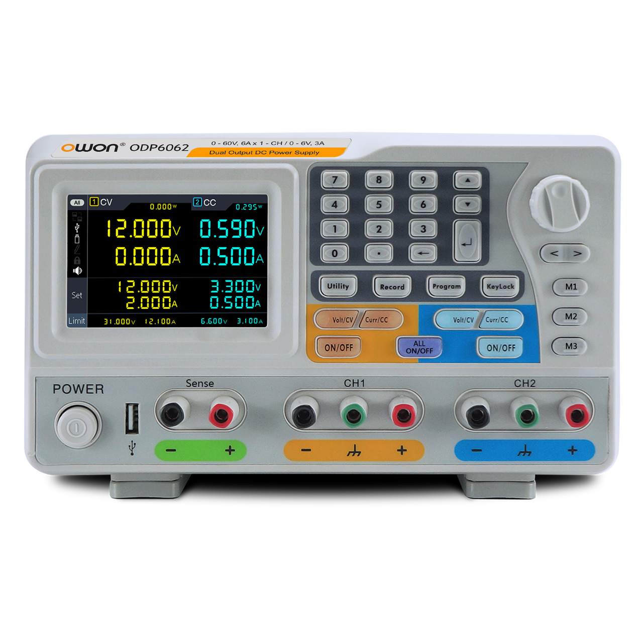 ODP6062 OWON 12A / 6A Dual Output Programmable DC Power Supply