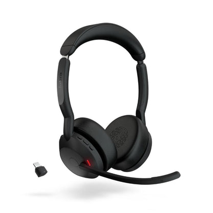 25599-989-889-01 - Jabra Evolve2 55 Wireless Headset with Noise-Canceling and Charging Stand