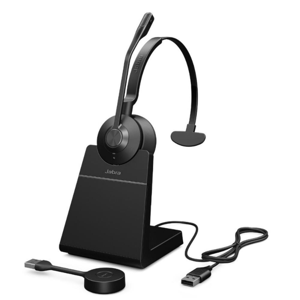 9653-415-125 - Jabra Engage 55 Wireless Mono Headset with Noise-Canceling Mic