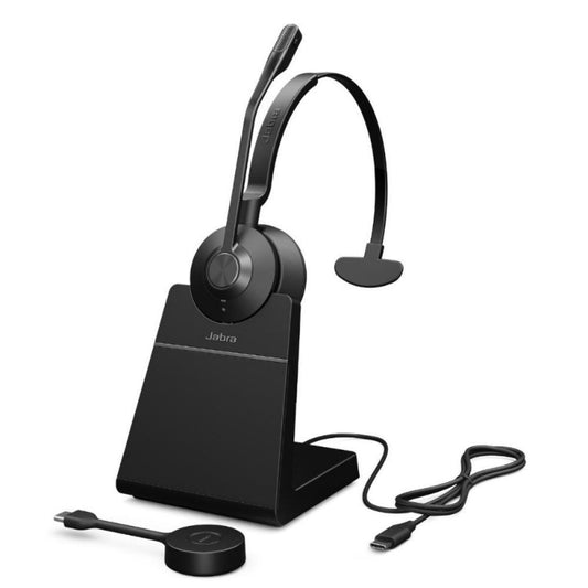 9653-435-125 - Wireless Mono Headset with Noise-Canceling Mic & 13-Hour Battery
