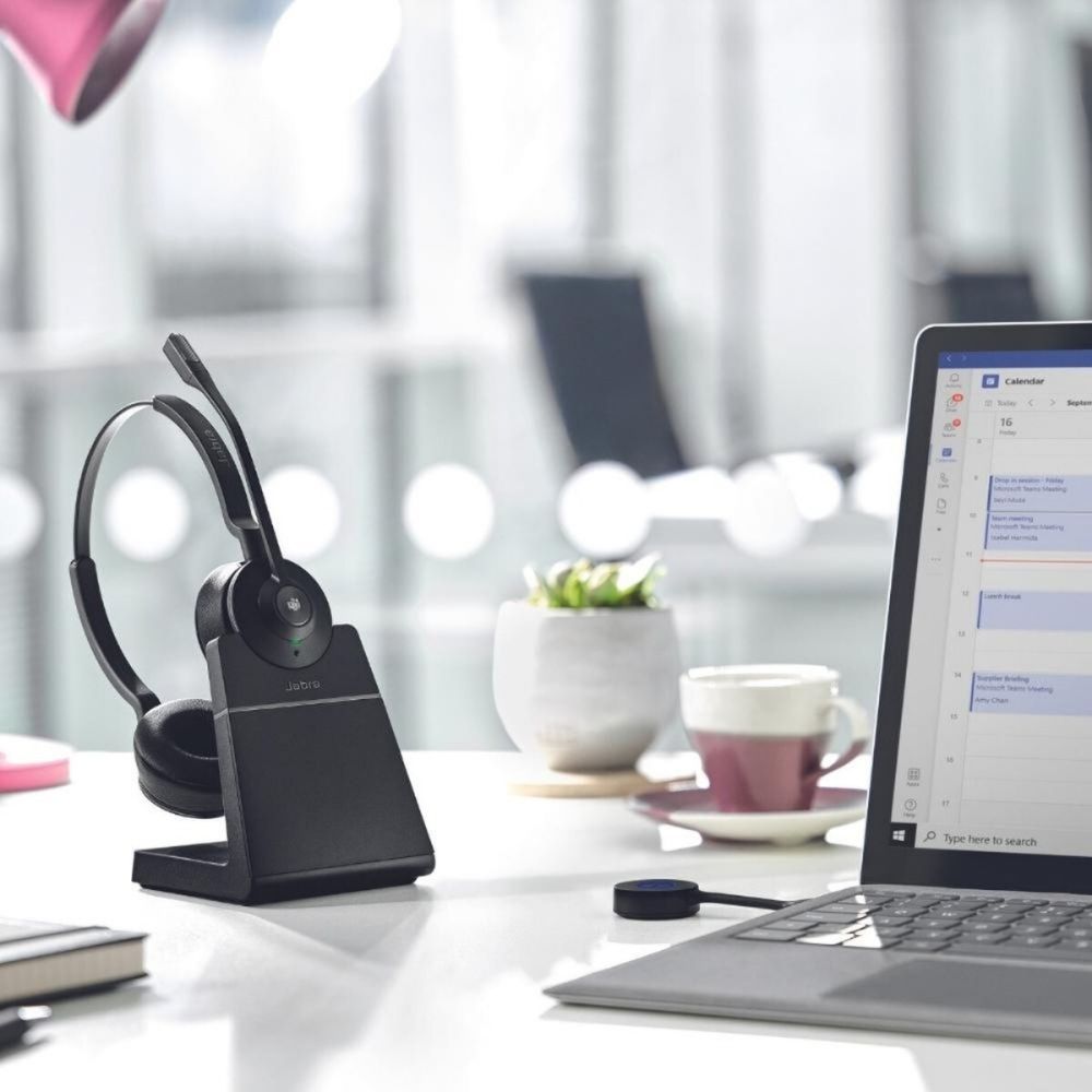 9659-475-125 - Wireless Binaural Headset with Noise-Canceling Mic & Teams Integration