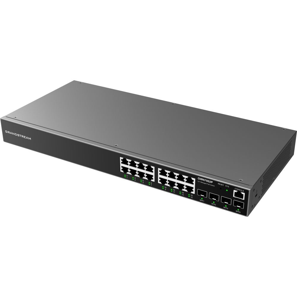 GWN7802 - Managed Layer 2+ Switch for Scalable Business Networks