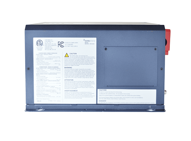 EVO-2224 2200 Watt Pure Sine Inverter/Charger