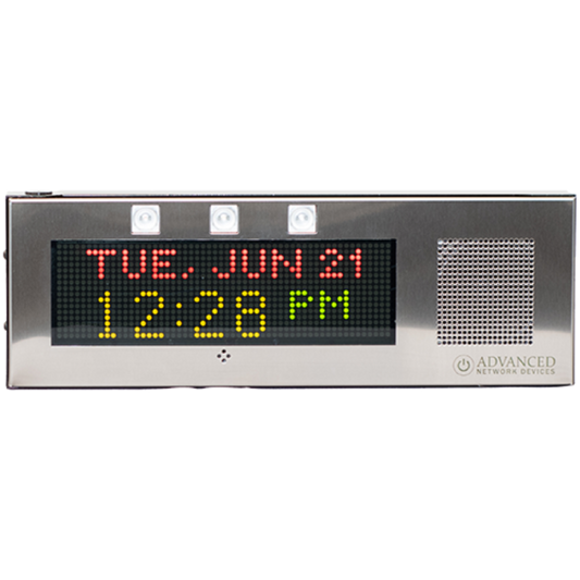IPCSS-RWB - 4" Speaker Stainless Steel IP Display for Offices & Labs