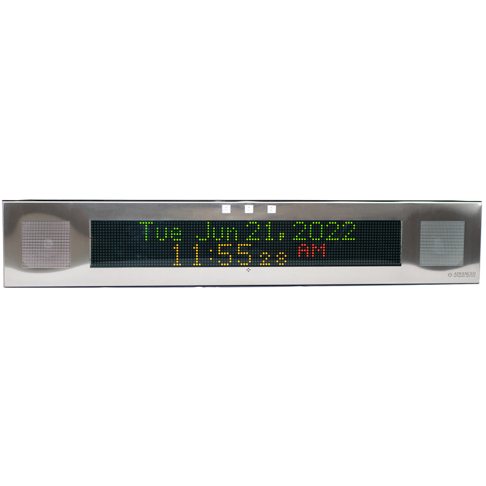 IPSIGNL-RWB - PoE IP Clock & Intercom with Scrolling Text Display ...