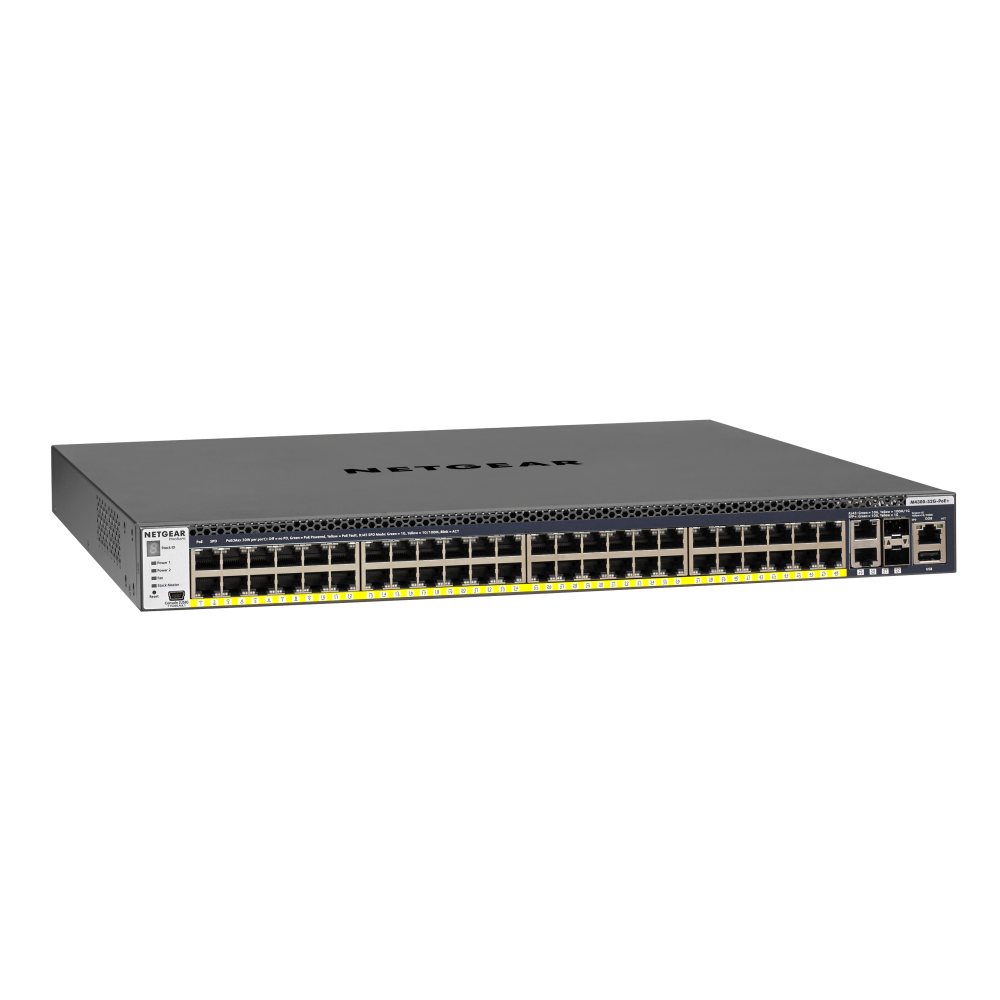 GSM4352PA-100NES - 1U Rackmount Managed Switch with 48 PoE+ Ports