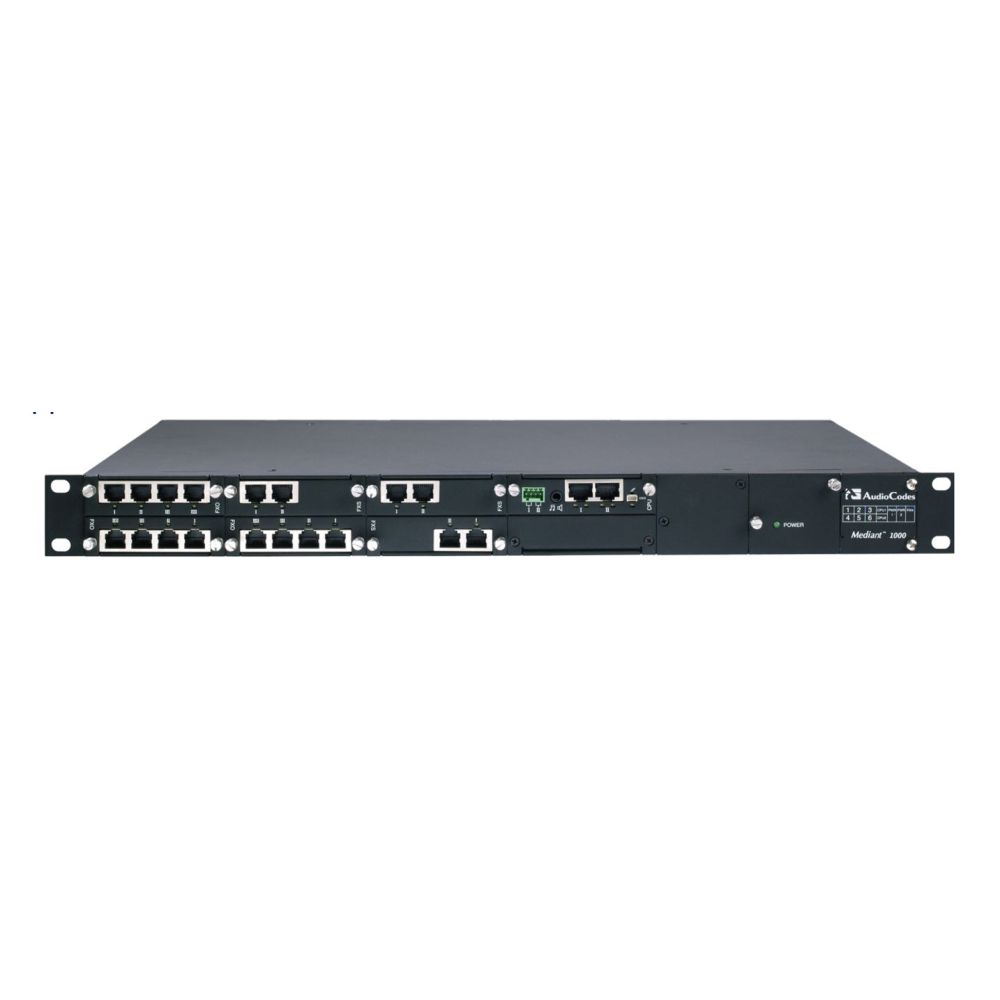 M1KB-D2-2AC - Scalable Hybrid Media Gateway with 5 Expandable Bays