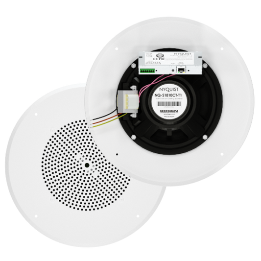 NQ-S1810CT-T1 - Versatile 8" VoIP Ceiling Speaker with Intercom Features