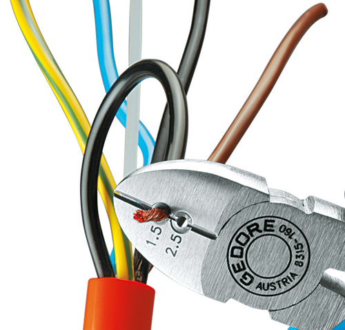 1396722 - JC 160mm Side Cutters with Double Function for Wire Stripping