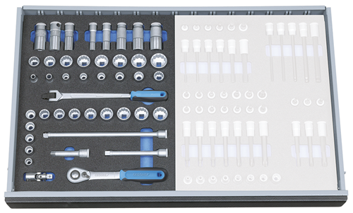 2016486 - 43-Piece 3/8" Socket Wrench Set in Compact Tool Module