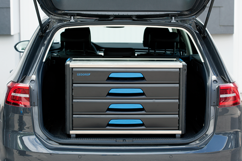 2954346 - 4-Drawer Aluminum-Plastic Tool Box Module for Vehicle Fittings