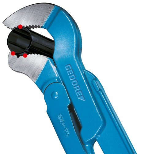 4500220 - Compact Three-Point Pipe Wrench for Confined Spaces