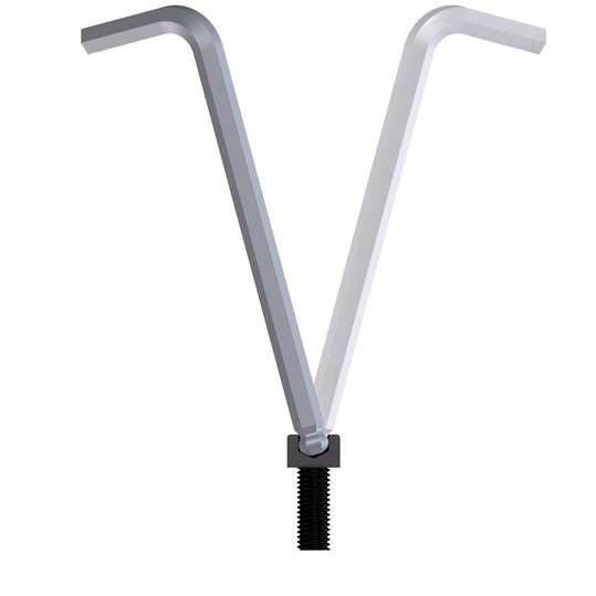 15635 - 91.5mm Chrome Vanadium Allen Key XL with Ball End