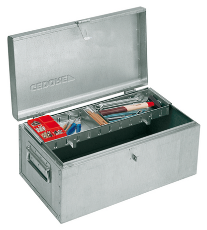 28280 - Heavy-Duty Galvanized Tool Case, 320x698x387 mm, Lockable