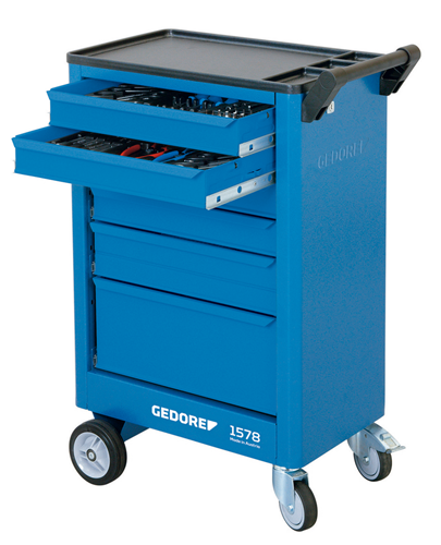 9018140 - 6-Drawer Tool Trolley, H930 x W605 mm, Steel Construction