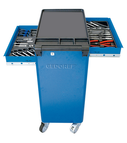 9018140 - 6-Drawer Tool Trolley, H930 x W605 mm, Steel Construction