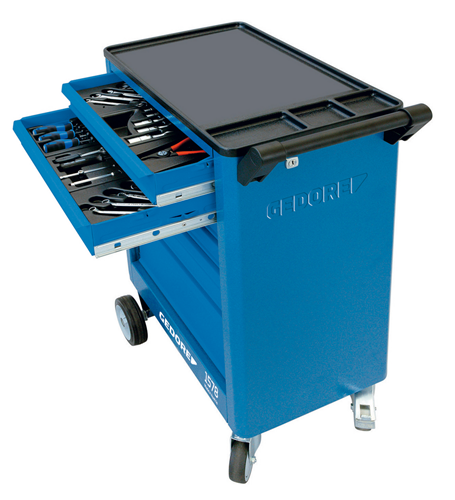 9018140 - 6-Drawer Tool Trolley, H930 x W605 mm, Steel Construction