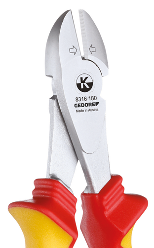 1550993 - 180mm VDE Insulated Side Cutters for High Leverage Precision