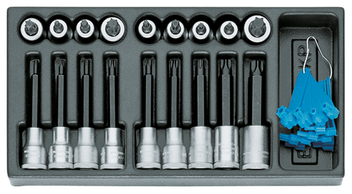 1402226 - Impact-Resistant Screwdriver Bits in 1500 ES Module, Black