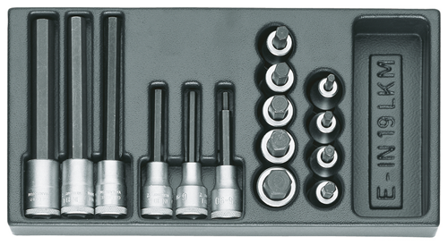 1402234 - 1500 ES Module Impact-Resistant Black Screwdriver Bits Set