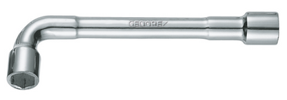 36910 - Chrome-Plated 19mm Double-Ended Socket Wrench with Hexagon Heads