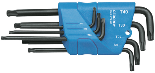 1531441 - 7-Piece Off-Set Screwdriver Set in Blue Holder T10-T40