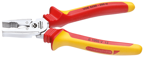 1550969 - 200mm VDE Insulated Pliers with Precision Cutting Edges