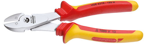 1550993 - 180mm VDE Insulated Side Cutters for High Leverage Precision