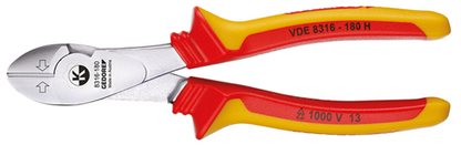 1550993 - 180mm VDE Insulated Side Cutters for High Leverage Precision