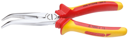 1552147 - 200mm VDE Bent Nose Pliers with Insulated Handles and Serrated Tips