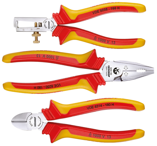 1708244 - VDE Insulated Pliers Set in L-BOXX Mini, 3pcs, 1000V