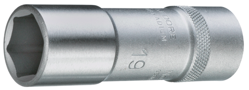 1718770 - 1/2" 6-Point Socket Wrench Insert, Chrome-Plated Vanadium Steel