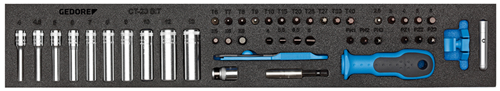 1733419 - 1/4" Socket Wrench Assortment for Tool Trolleys & Workbenches