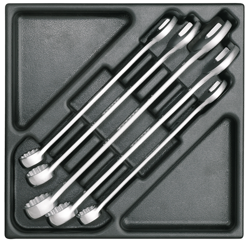1761145 - Impact-Resistant 1500 ES Spanner Set in Slip-Proof Recesses