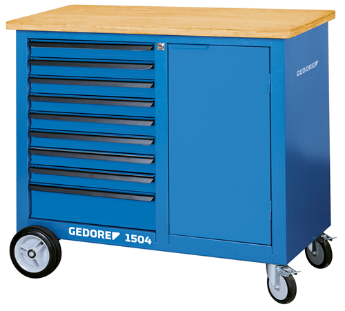 1814923 - Mobile Workbench 985mm High with 9 Drawers & 1000kg Capacity