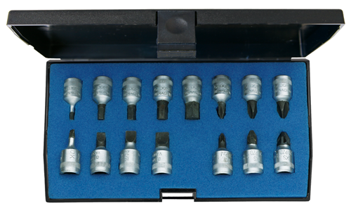 1815601 - Compact 15-Piece Screwdriver Set in Durable Plastic Case