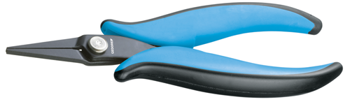 1829076 - Mini Flat Nose Pliers with Smooth Jaws and Spring Action