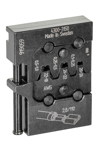 1830651 - Reliable Module Insert for Flat Plugs, AWG 22-10 Compatibility