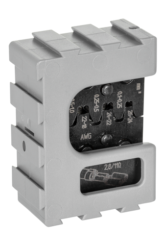 1830651 - Reliable Module Insert for Flat Plugs, AWG 22-10 Compatibility