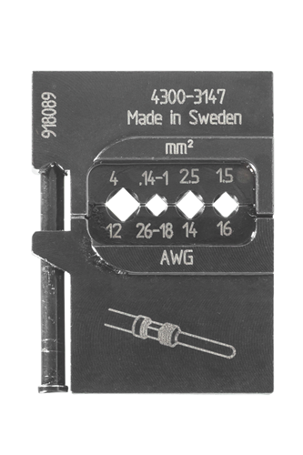 1830929 - 4-Piece Industrial Crimp Wrench Set in Tool Blister Packaging