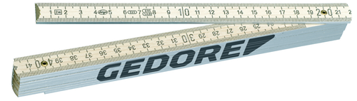 1837087 - 2m Beech Wood Folding Rule with Metric Dual Scale