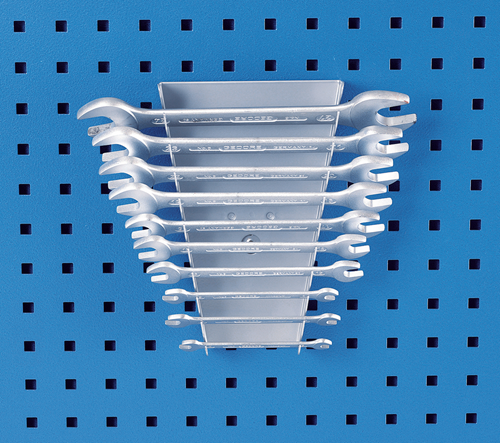 1920626 - Powder-Coated Spanner Holder for 10 Tools, Fits 10x38mm Panels