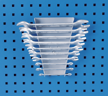 1920626 - Powder-Coated Spanner Holder for 10 Tools, Fits 10x38mm Panels