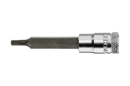 1933280 - Durable 6mm Screwdriver Bit with Secure Grip and Chrome Finish