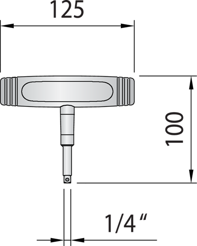1947966 - DREMOMETER T-FS 1/4" Torque Wrench, 6 Nm, Lightweight Aluminum