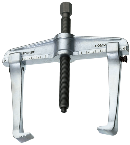1956388 - Durable 2-Armed Puller with Adjustable Legs and Hook Brake