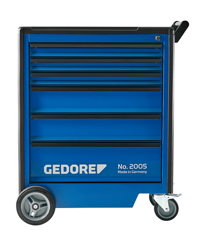 2003546 - 6-Drawer Tool Trolley, H 812mm, ABS Platform, Heavy-Duty Caster Wheels