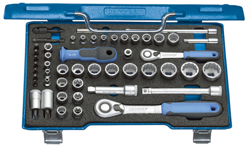 2075695 - 50-Piece Socket Wrench Set with 3/8" & 1/4" Ratchets