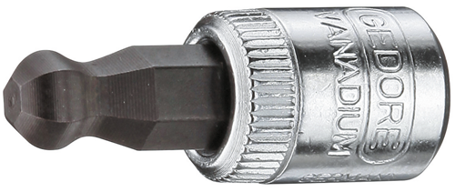2219417 - Ball Head Hex Screwdriver Bit, 5mm, Chrome Vanadium Steel